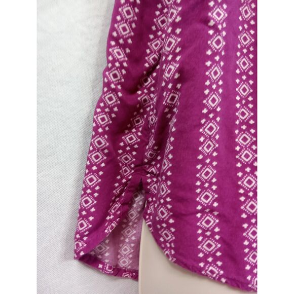 Sonoma large sleeveless v neck button up‎ purple - Picture 4 of 10